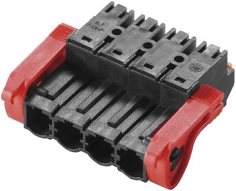 Kabelsteckverbinder LP Stift 4p 1re Zinn Federzug 0,5-2,5qmm Rundkabel