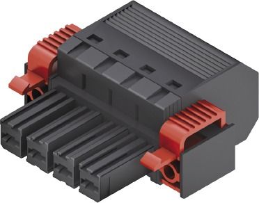 Platinenstecker Buchse 4p sw 1re 7,62mm zinn Direktans fester Steckverbinder