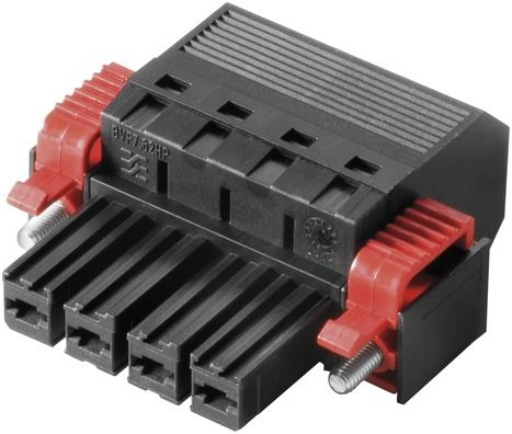 Platinenstecker Buchse 4p sw 1re 7,62mm zinn Direktans fester Steckverbinder