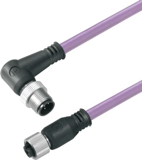 Sensor-Aktorkabel 2p 1,5m M12 Male abgew M12 PUR Polyurethan (PUR) hfr