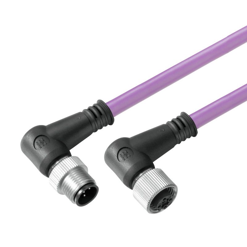 Sensor-Aktorkabel 2p 3m M12 Male abgew M12 PUR Polyurethan (PUR) hfr