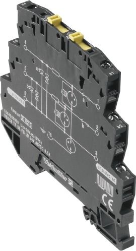 Ableiter Typ3 24VAC 34VDC 0,5A TS35 m.FMkont opt Hutschiene TH35 Klemm