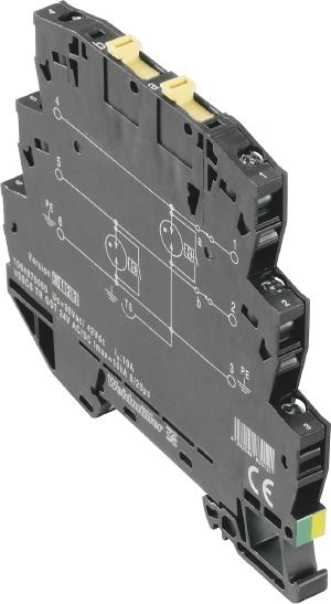 Ableiter Typ3 24VAC 34VDC 12A TS35 Klemme Hutschiene TH35