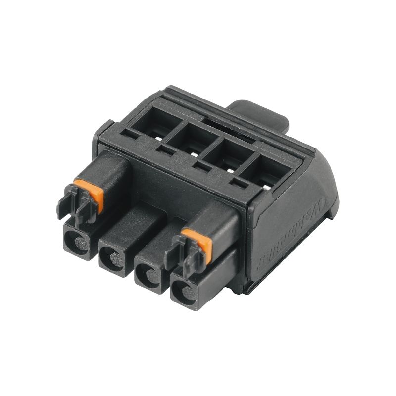 Platinenstecker Buchse 4p sw 1re 5mm zinn Direktans frei