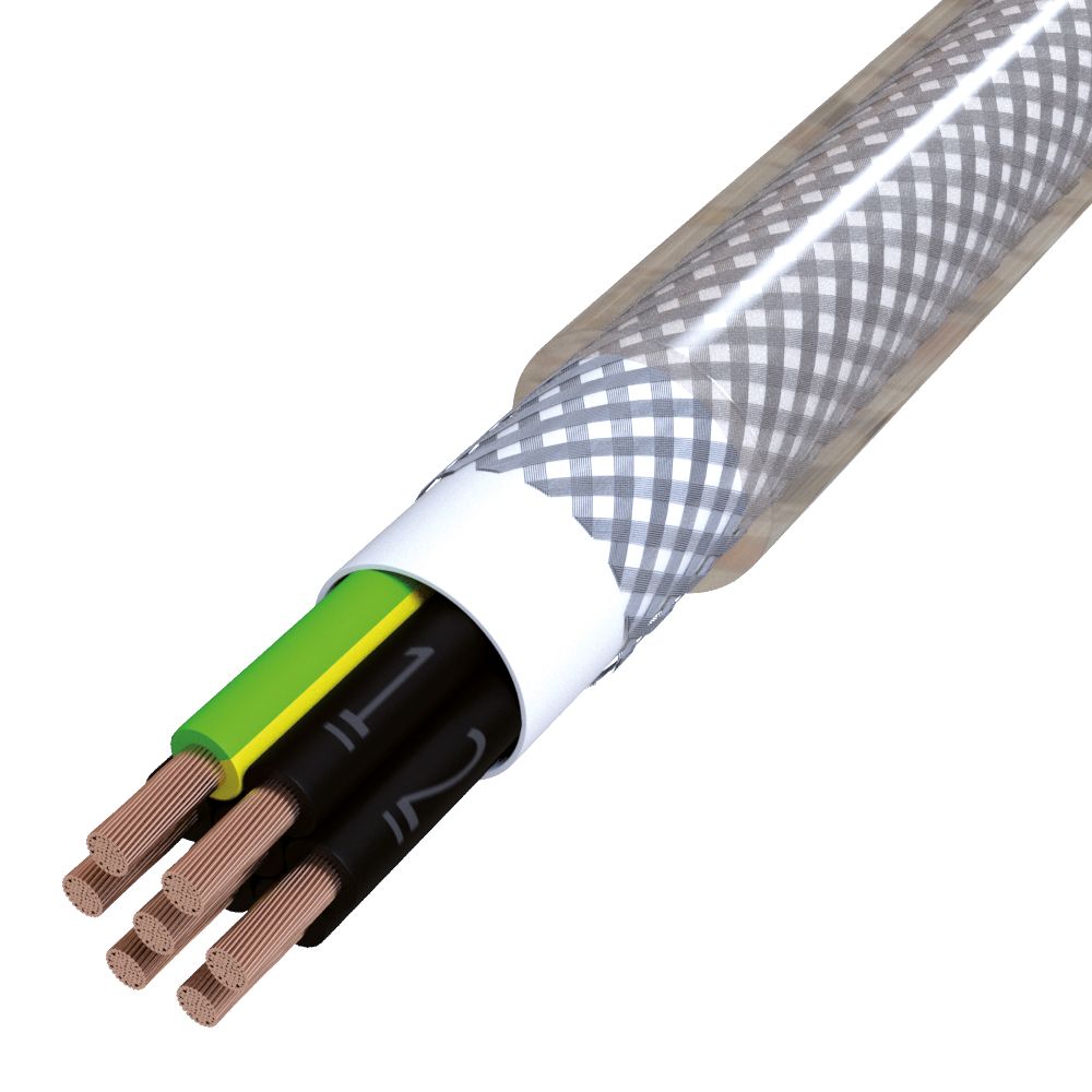 PVC-Steuerleitung Eca YSLYCY-JZ 7G1,5 tra R100 gesch transp Ø13,3mm ...