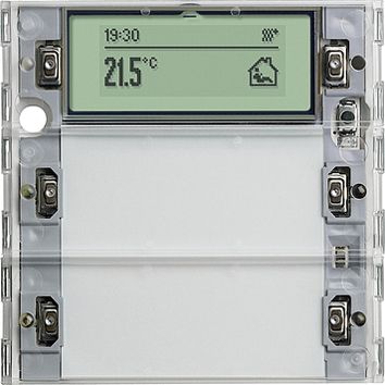 Tastsensor KNX System 55 UP neutral 5f 5pkt m.Display Mit Raumthermostat