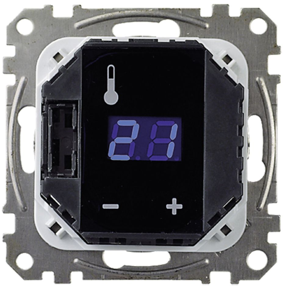 Raumthermostat 230V 16A Schließer IP20 m.Display Sensor extern