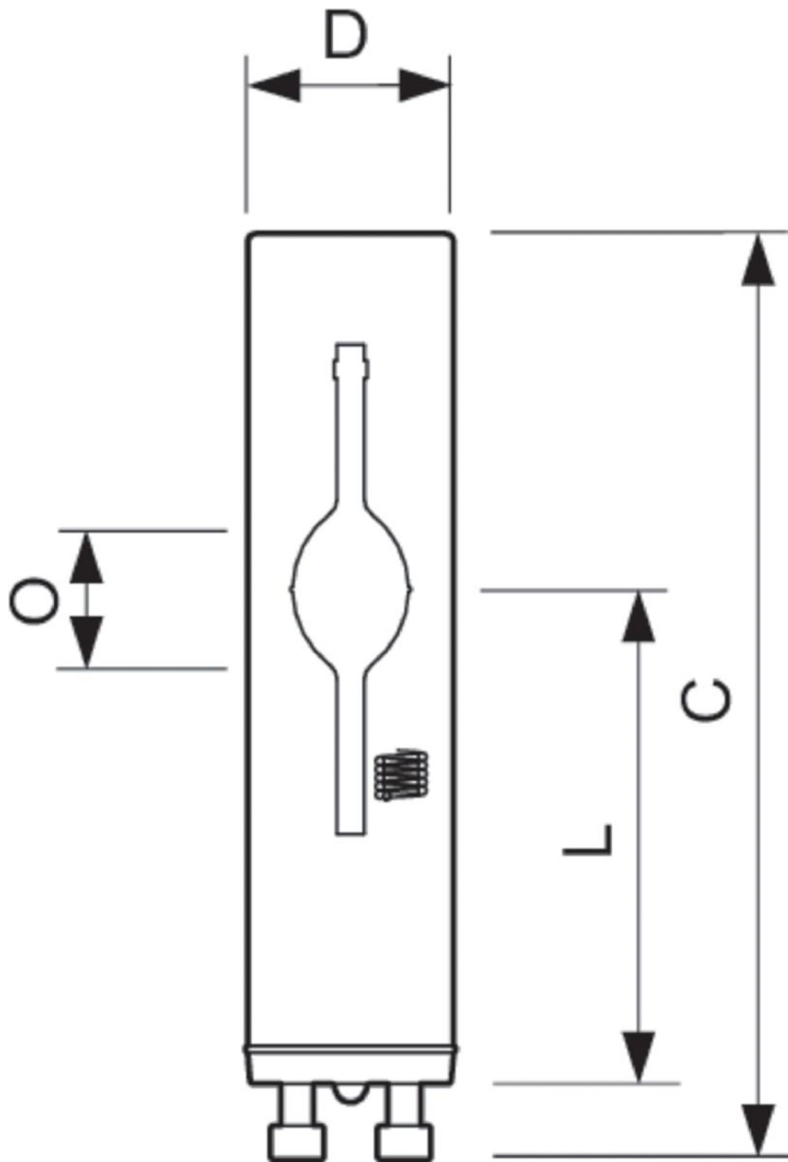 Halogen-Metalldampflampe MASTER 20W UV 3000K GU6,5 Röhre einseitig gesockelt