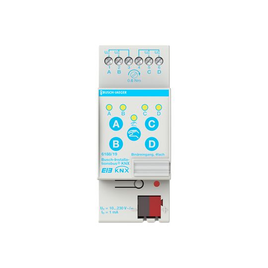 Binäreingang KNX Installationsbus REG 4f 2TE Bussystem KNX