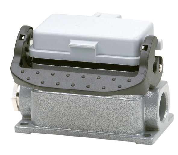 Sockelgehäuse Längsbügel Alu Klappd IP65 93x74x52mm seitl