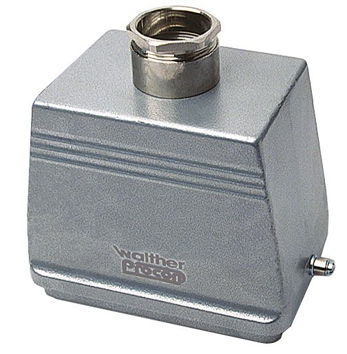 Tüllengehäuse m.Kabelverschraub Alu IP65 Längsbügel 131,5x96x89mm oben