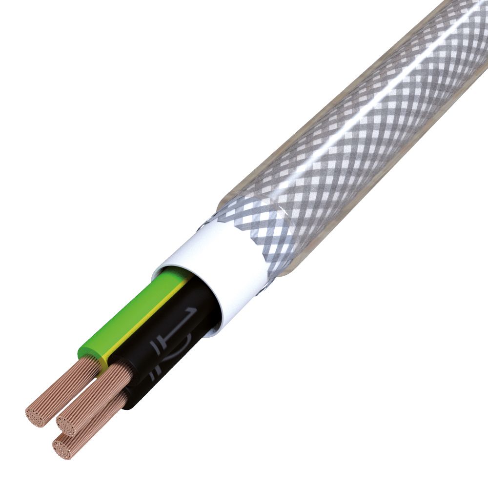 PVC-Steuerleitung Eca YSLYCY-JZ 3G4 tra TRS gesch transp Ø12,5mm Ziffer -5-70°C