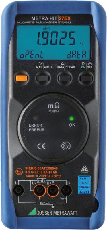 Milliohmmeter digi EX +Kelvin-Sonde Koffer