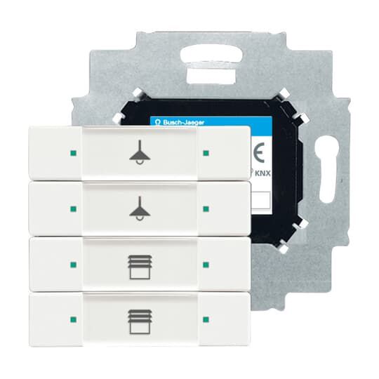 Tastsensor KNX PowN UP std-ws mt 4f 4pkt LED Powernet m.LED-Anz