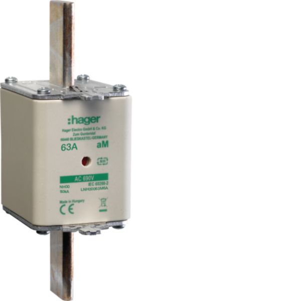 NH-Sicherungseinsatz 63A NH00 690VAC aM Kombik