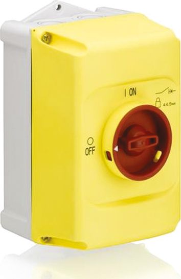 Leergehäuse Schaltgeräte Kst IP65 Aufb 120x120x195mm Geeignet für NOT-AUS