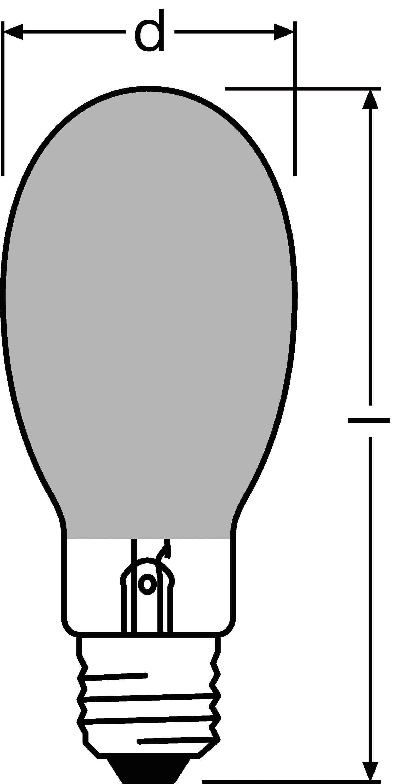 Halogen-Metalldampflampe 1000W 3700K E40 ellip UV h45 extZündg.erf.