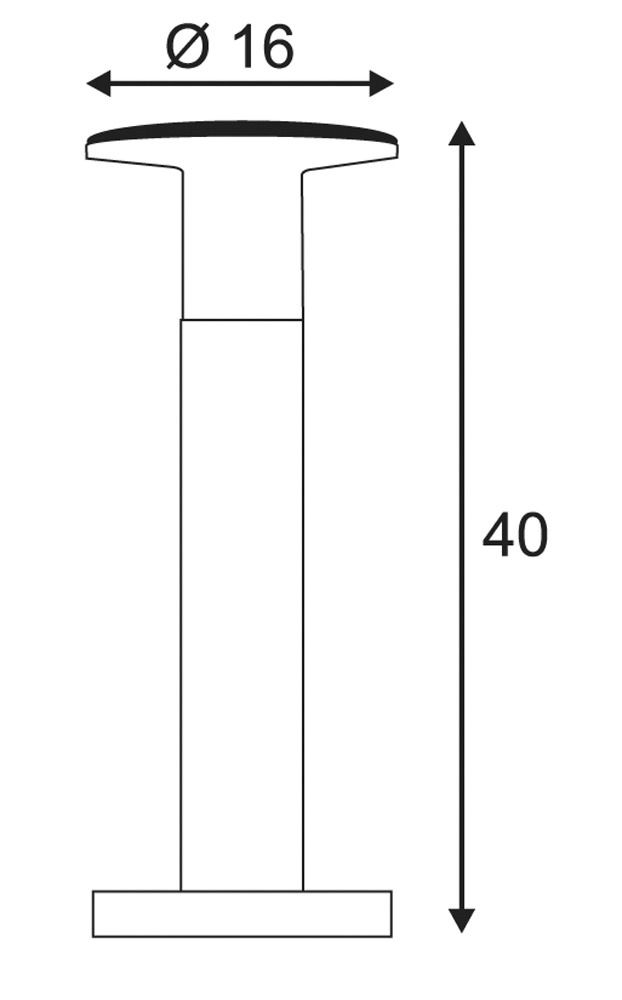 Pollerleuchte 24W E27 gr Alu Kst_opal HV IP55