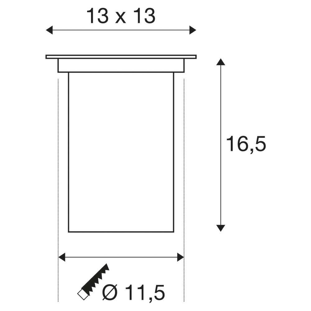 Bodeneinbauleuchte HV 35W 230V IP67 GU10 edst
