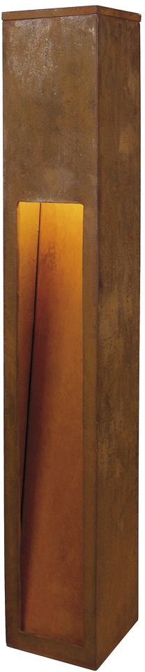 Pollerleuchte 11W E27 rost ST Kst_tr HV IP44