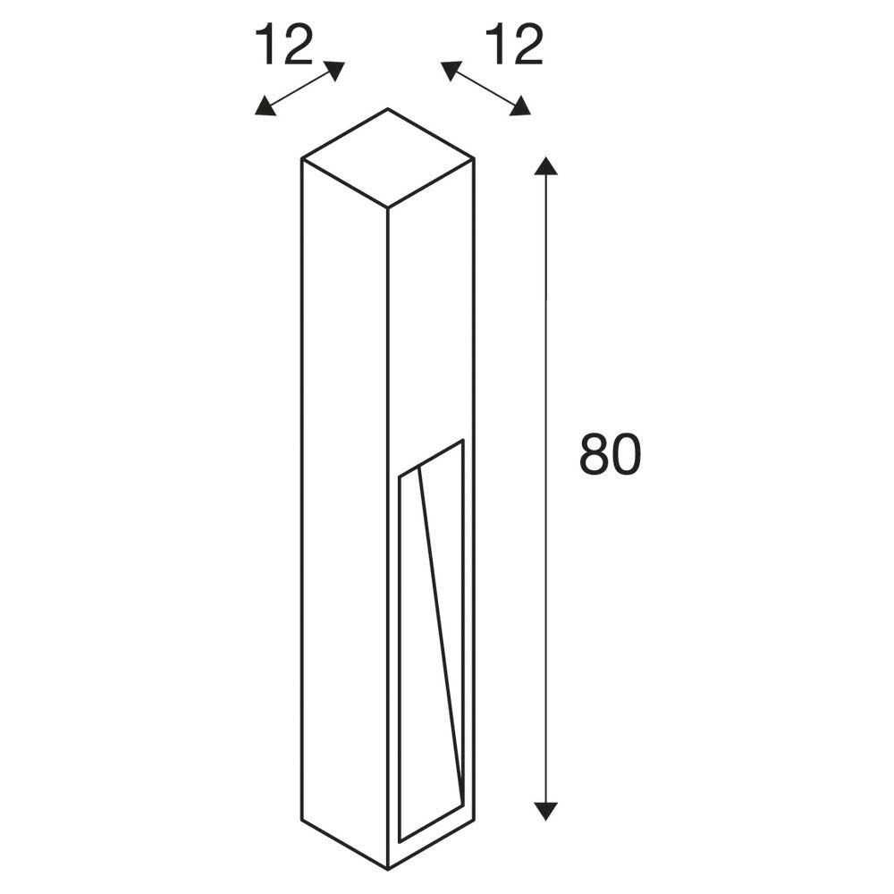 Pollerleuchte 11W E27 rost ST Kst_tr HV IP44