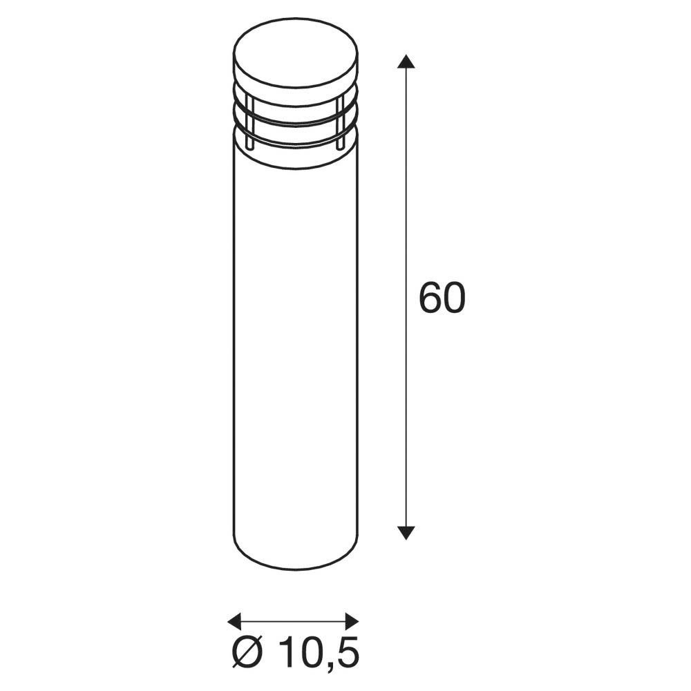 Pollerleuchte 20W E27 edst Edst Kst_opal IP44 HV