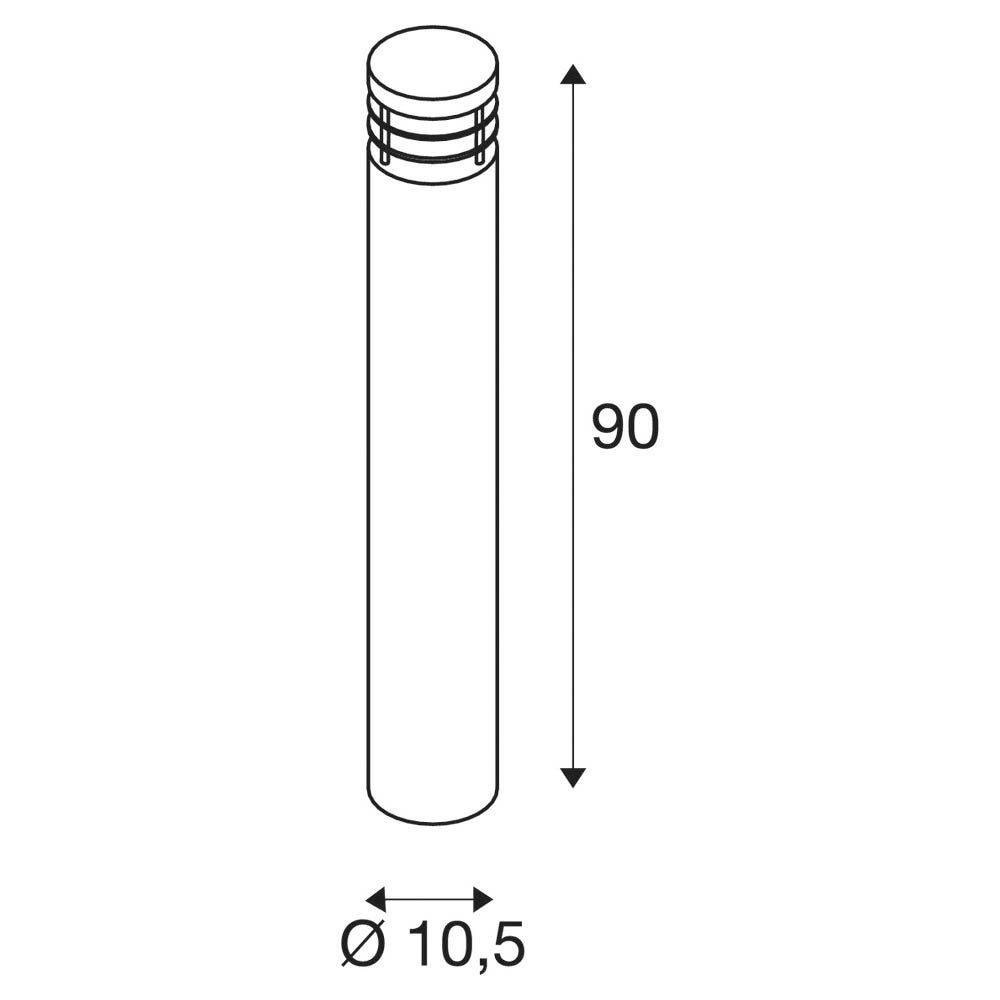 Pollerleuchte 20W E27 edst Edst Kst_opal IP44 HV
