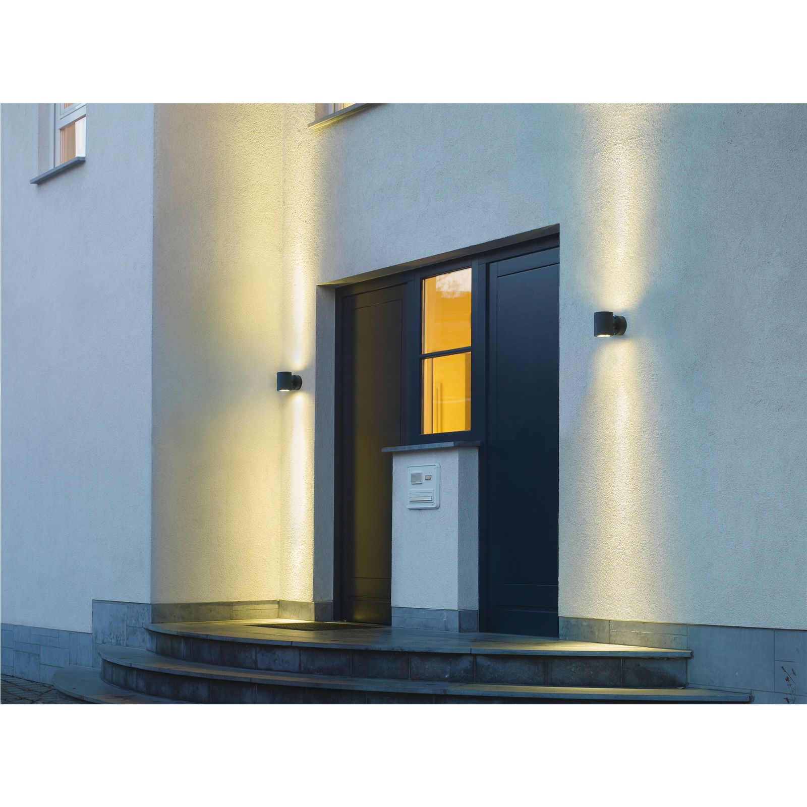 Up/Down Leuchte 18W HV anth IP44 GX53 UP and Down 100x100x155mm