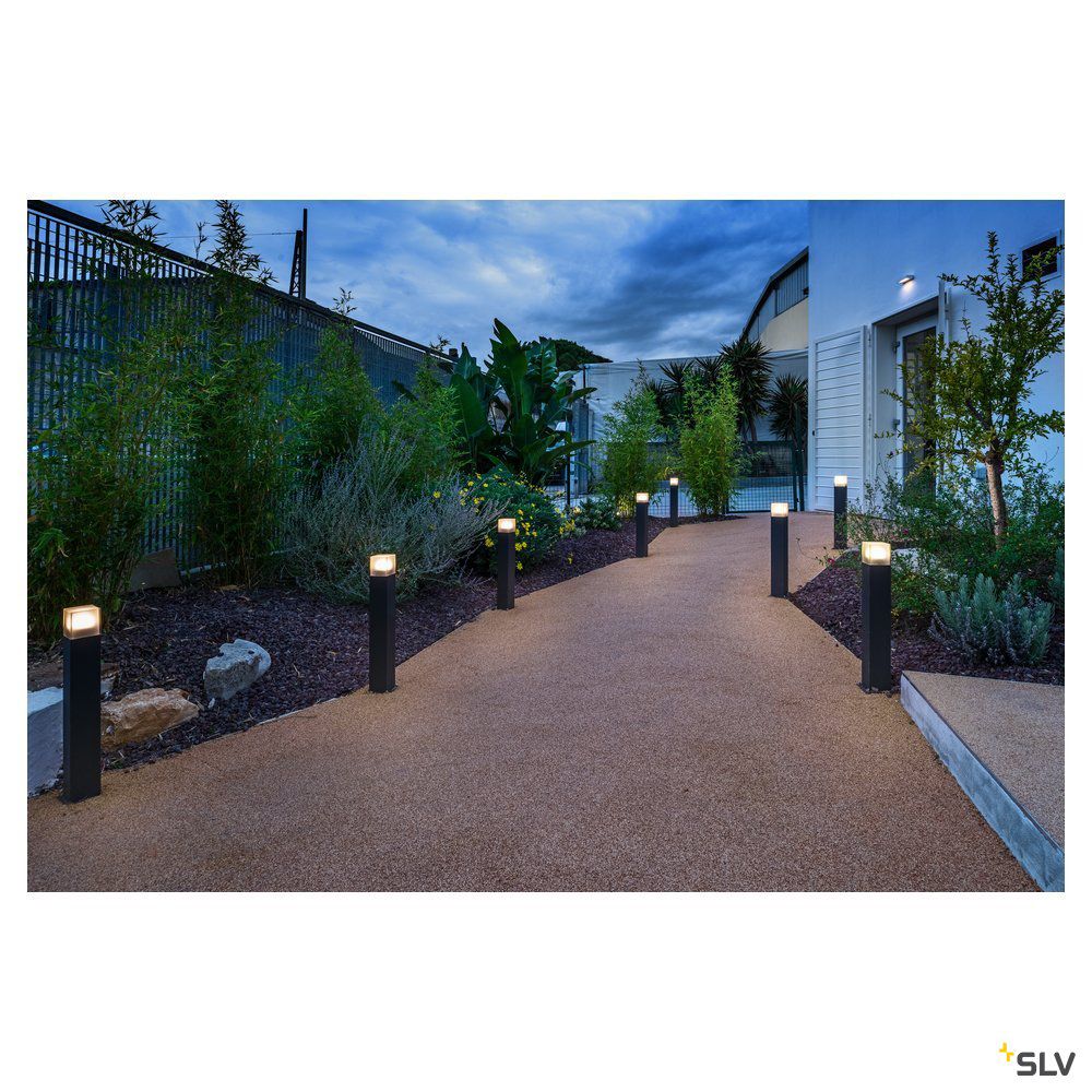 Pollerleuchte 11W E27 anth Alu IP44 HV Kunststoff