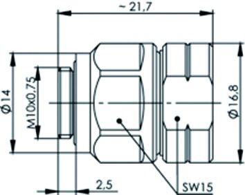 HF-Steckverbinder Edst IP67 geschraubt