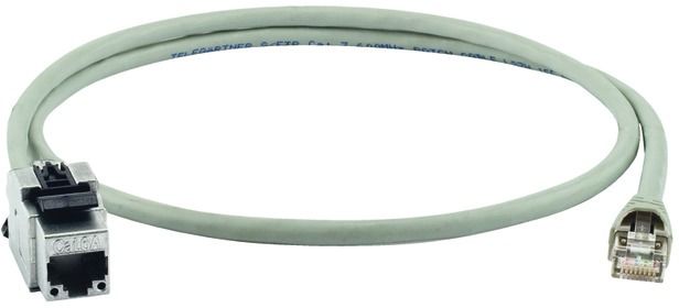 Patchkabel Cat6A 10m gr S/FTP RJ45 AWG27