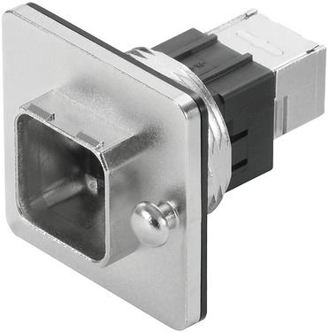 Modular-Buchse Cat6A RJ45 26-22AWG Litze Feldkonf Schirm massiv f.Rundkabel