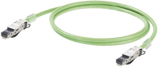 Patchkabel Cat5 SF/UTP IP45 1m gn RJ45 Ölbeständig nach EN IEC 60811-404 1:1
