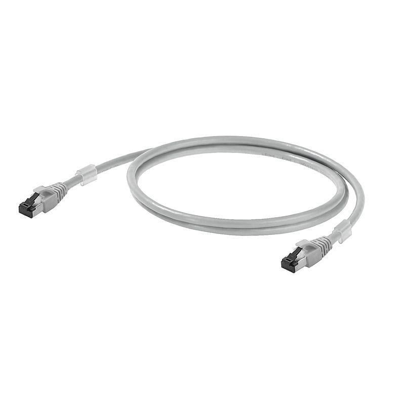 Patchkabel Cat6A 5m gr S/FTP RJ45 AWG27