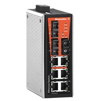 Switch Hutschiene 6x10/100/1000Mbps 2x1Gbps/MiniGBIC