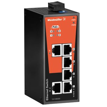 Switch Hutschiene 802.3 at (PoE+) 2x10/100Mbps 4weitere