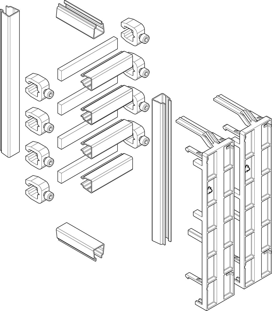 Verbindungssatz 4p vert