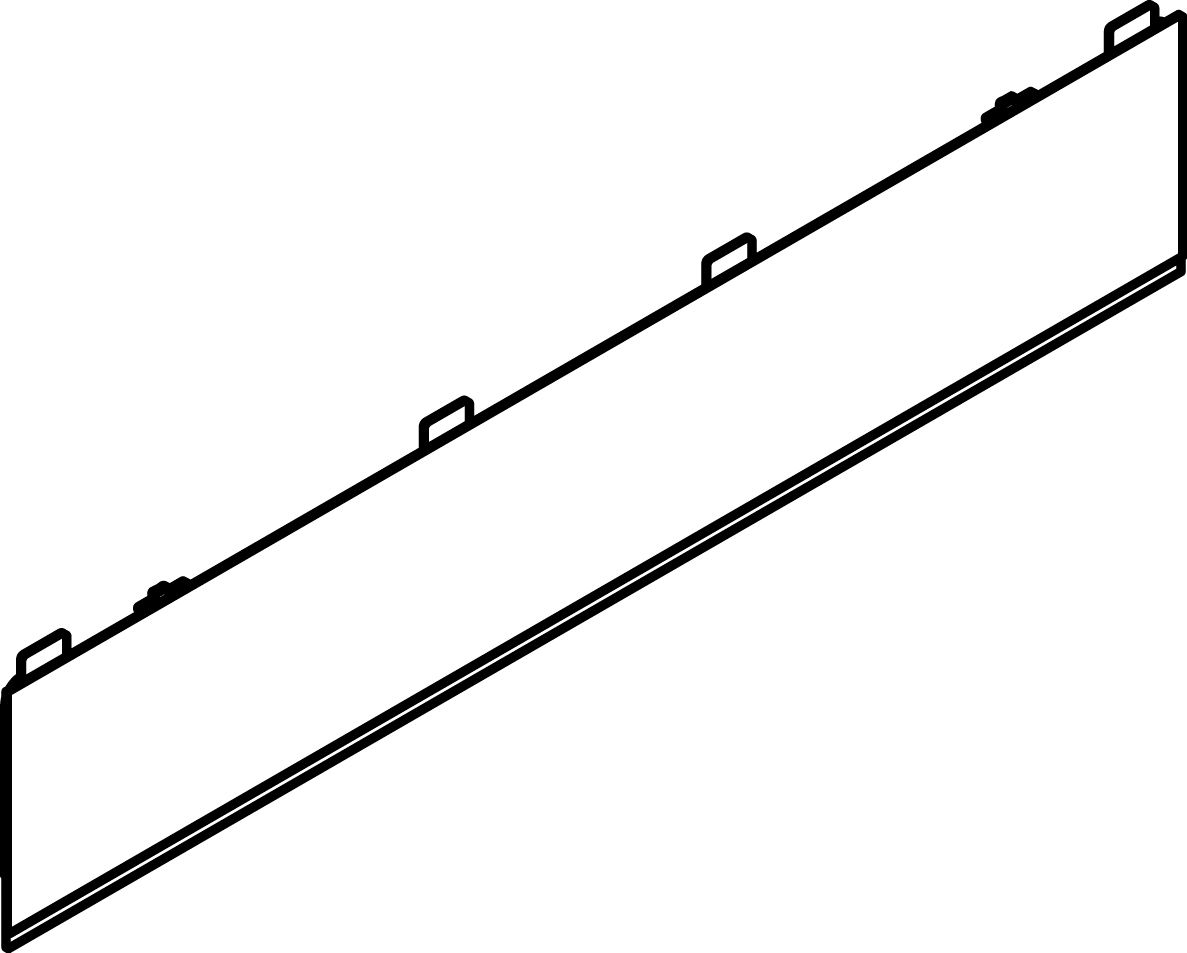 Abschottung 258x68mm Kst unbeh