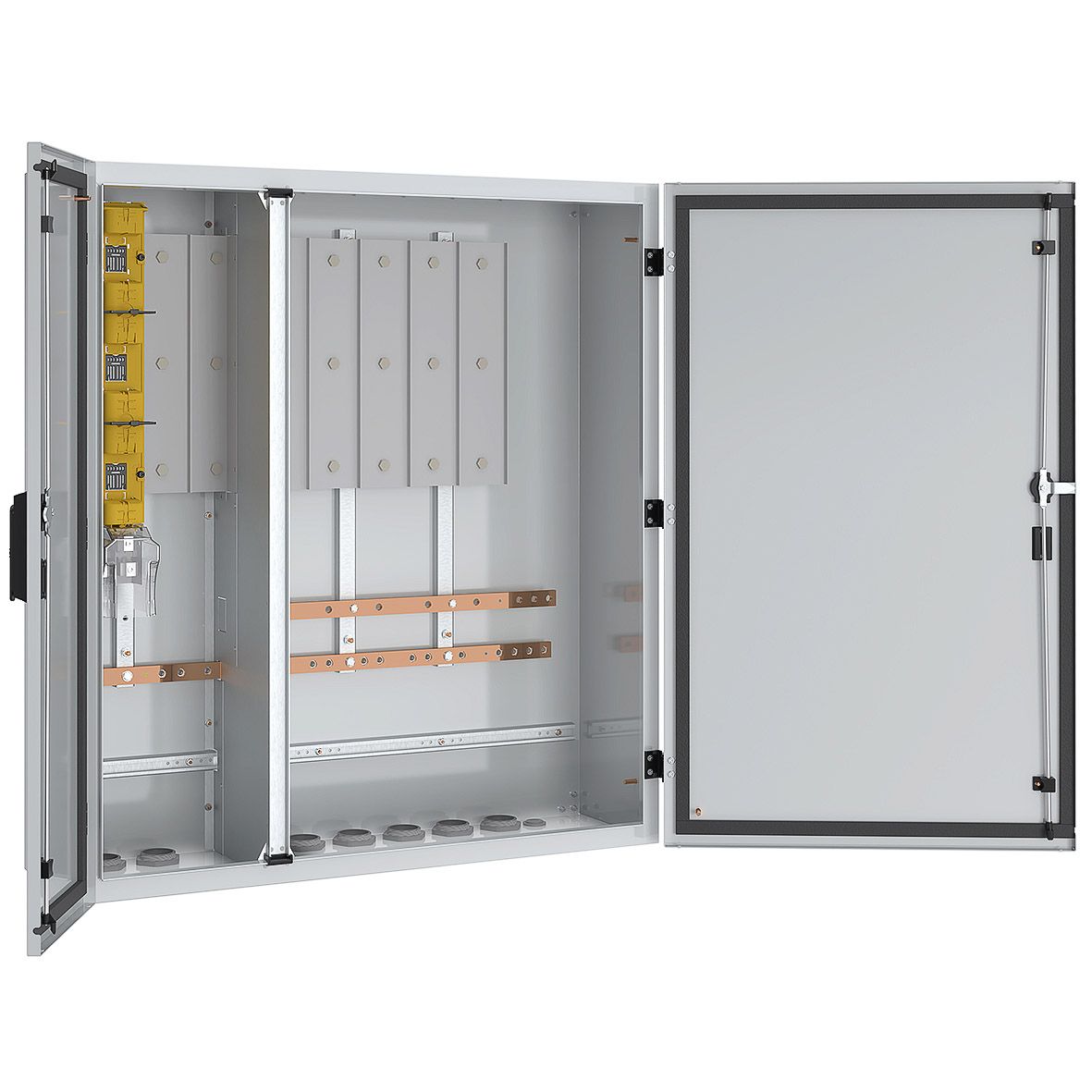 Standschrank ST IP54 B1100xH1220xT380mm m.MPL pulverbesch RAL9002 Koppelbar