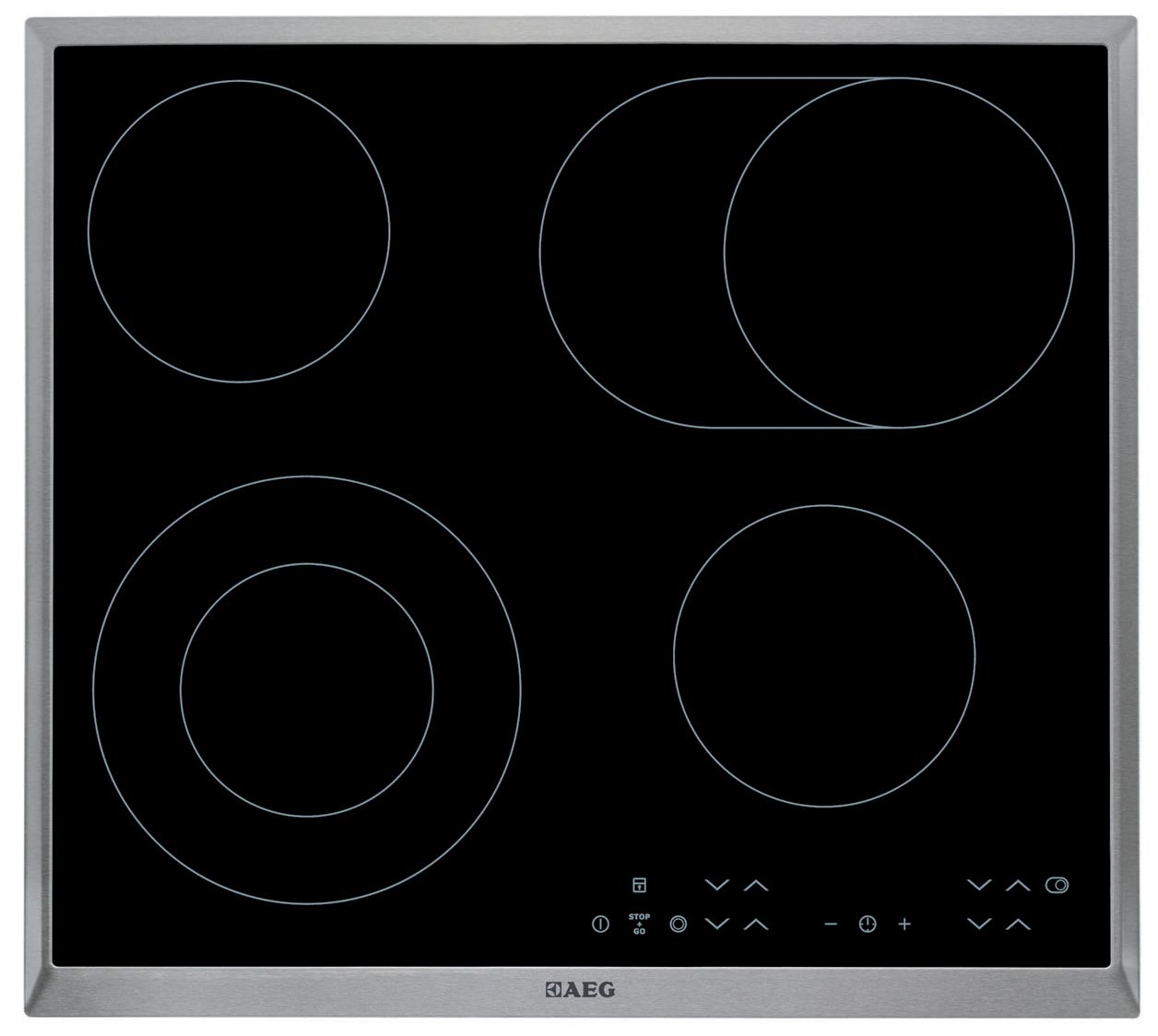 Glaskeramikfeld autark COMPETENCE Zweikreisz 576x516mm