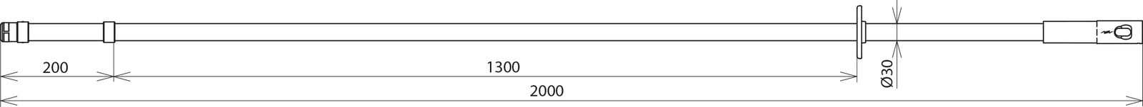 Isolierteil 123kV 2000mm