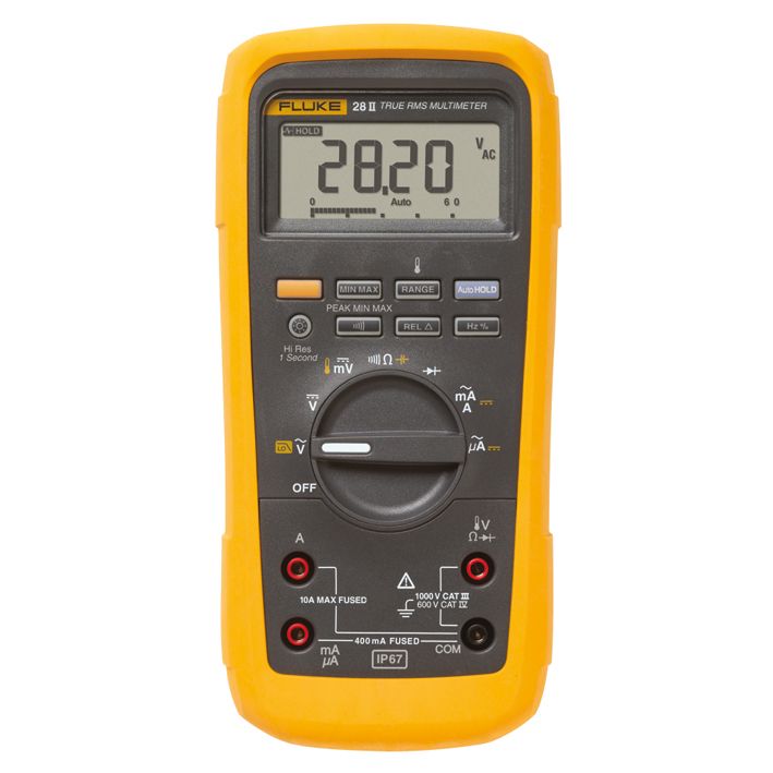 Multimeter digi 1000V/AC 1000V/DC 10A/AC 50MOhm man/auto Temperaturmessung