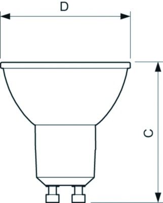 LED-Reflektorlampe GU10 MASTER PAR16 ws 3,9W 4000K 300lm F dimmbar 25° AC