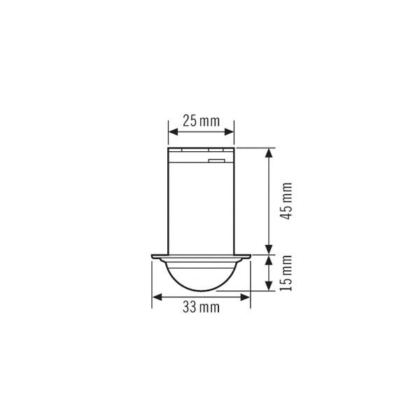 Präsenzmelder-Bus KNX Compact MINI GEB-K opal 0-360° v0-360° 3m Reichweite: 3m