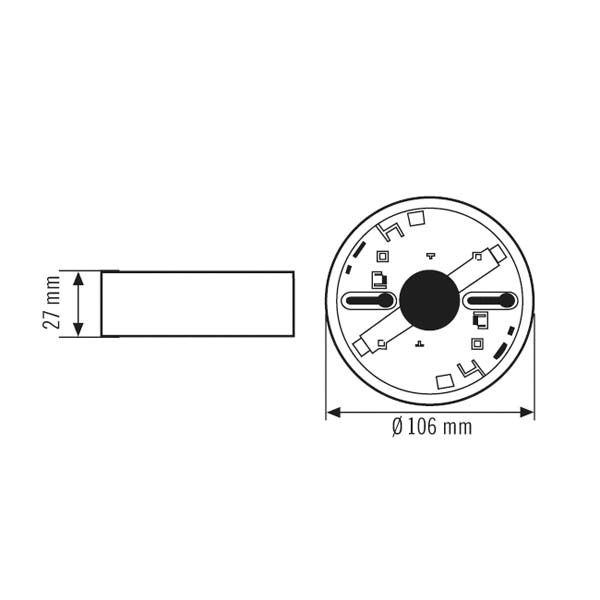 Gehäuse AP 1f Kst ws Zubehör glz AP-Geh IP20