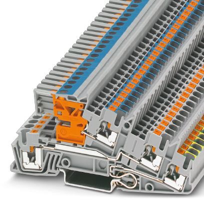 Installationsklemme 24A 0,14-4qmm 3pot gr Mit N-Trennschlitten APL_erf.