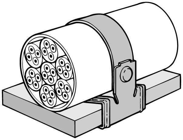 Trägerklammer 4-8mm Federst besch