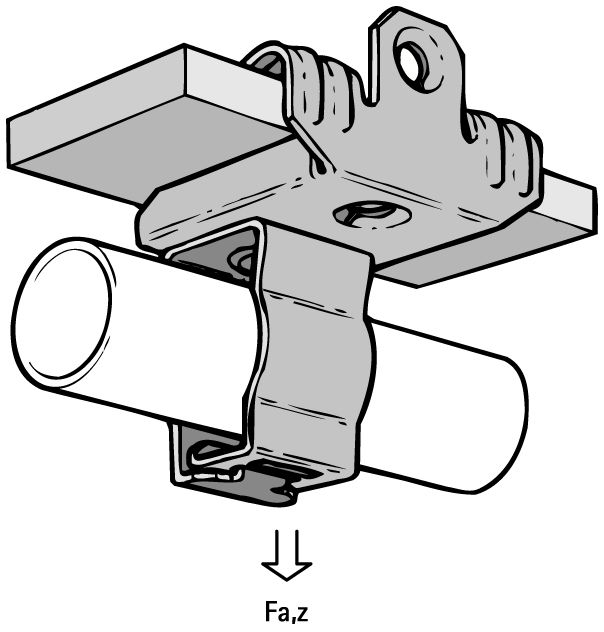 Trägerklammer Ø23-25mm 14-20mm Federst besch