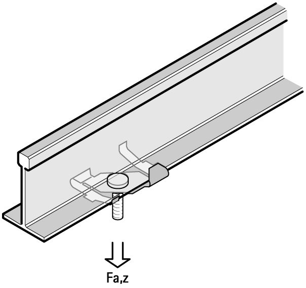 Trägerklammer M6 Federst besch