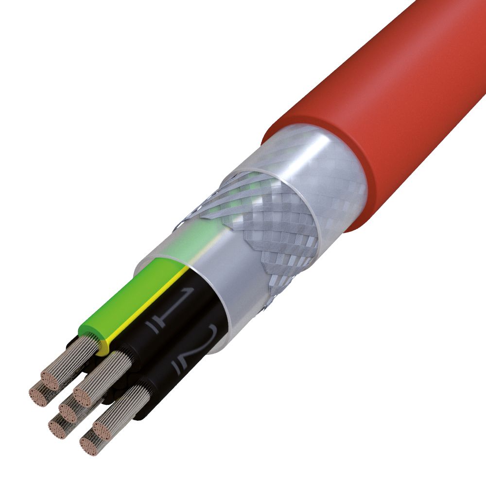 Gummischlauchleitung Eca SIHF-C-SI-J 7G1 rt-br gesch TR500 Polyvinylchlorid (PVC)